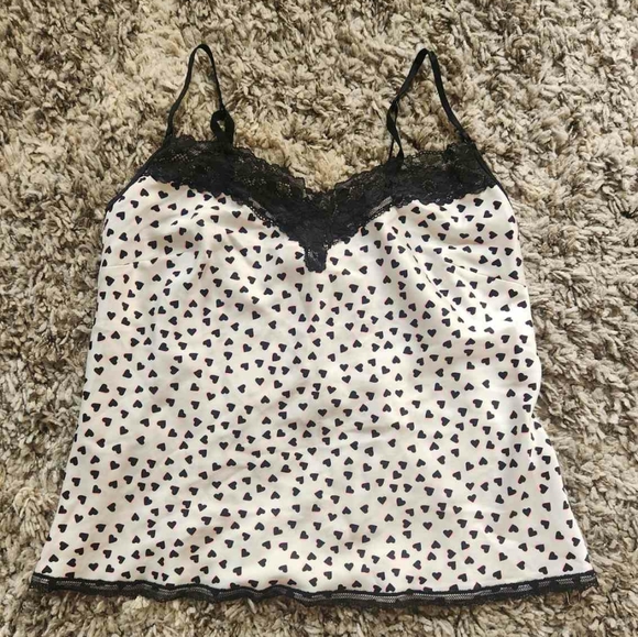 Victoria's Secret Tops - Victoria's Secret heart motif slip tank top S
